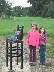 Familie Feuchtenberger und Teschke auf dem Spasswanderweg